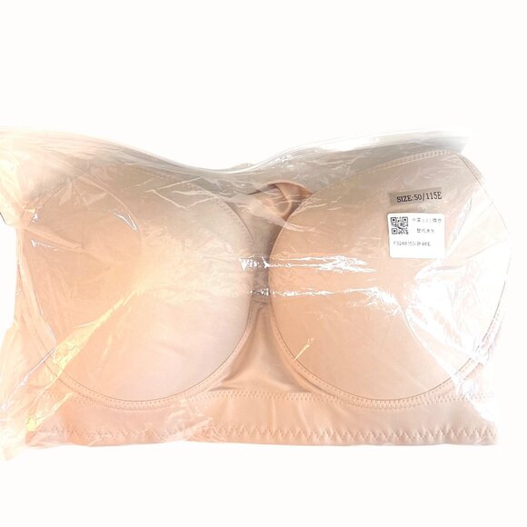 Back Smoothing Full Coverage Underwire Bra Size 48-50E 8 Hook Closure New - Picture 2 of 9